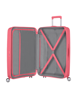 Soundbox 4-wheel 67cm medium Spinner Expandable suitcase Bass Black