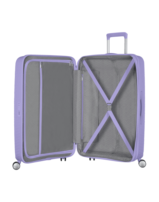 Soundbox 4-wheel 67cm medium Spinner Expandable suitcase Bass Black