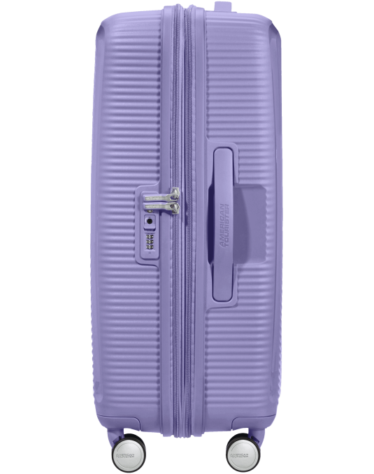 Soundbox 4-wheel 67cm medium Spinner Expandable suitcase Bass Black