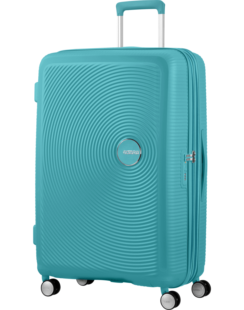 Soundbox 4-wheel 77cm large Spinner Expandable suitcase Bass Black
