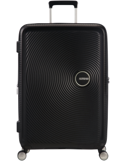 Soundbox 4-wheel 67cm medium Spinner Expandable suitcase Bass Black