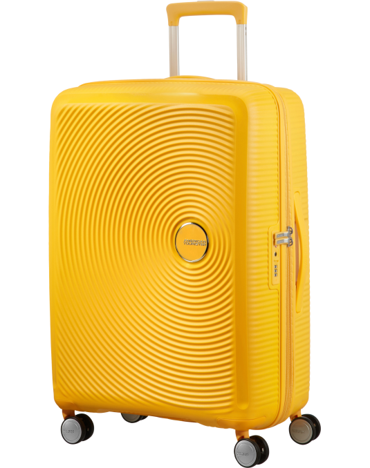 Soundbox 4-wheel 67cm medium Spinner Expandable suitcase Bass Black