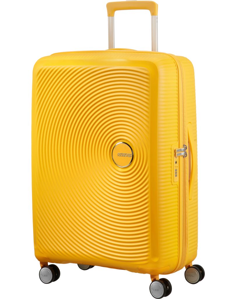 Soundbox 4-wheel 67cm medium Spinner Expandable suitcase Bass Black