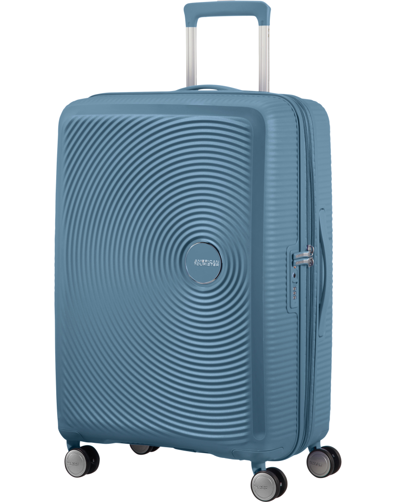 Soundbox 4-wheel 67cm medium Spinner Expandable suitcase Bass Black