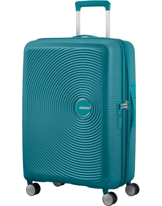 Soundbox 4-wheel 67cm medium Spinner Expandable suitcase Bass Black