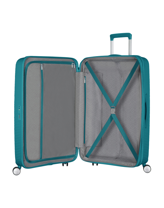 Soundbox 4-wheel 67cm medium Spinner Expandable suitcase Bass Black