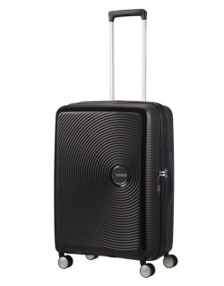 Soundbox 4-wheel 67cm medium Spinner Expandable suitcase Bass Black