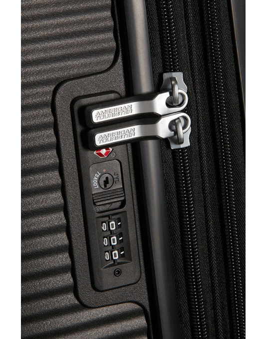 Soundbox 4-wheel 67cm medium Spinner Expandable suitcase Bass Black