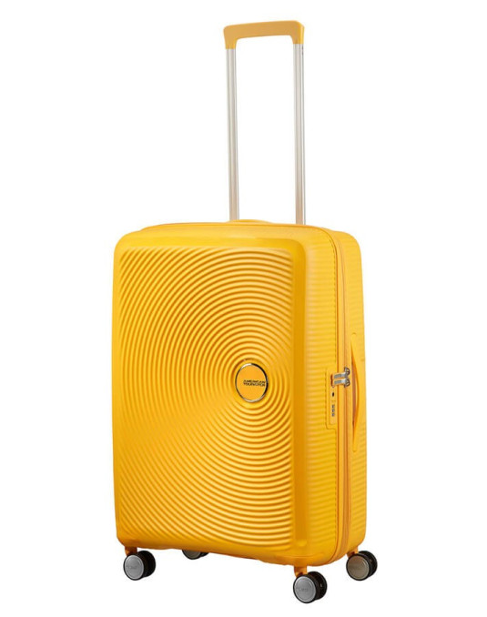 Soundbox 4-wheel 67cm medium Spinner Expandable suitcase Bass Black