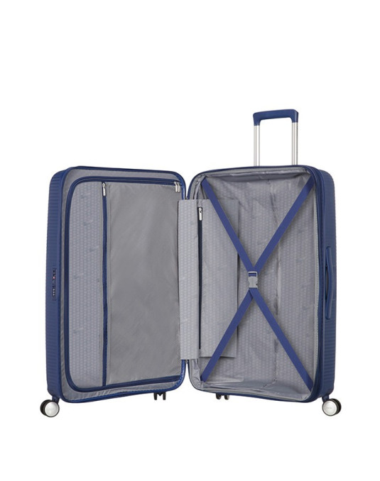 Soundbox 4-wheel 67cm medium Spinner Expandable suitcase Bass Black