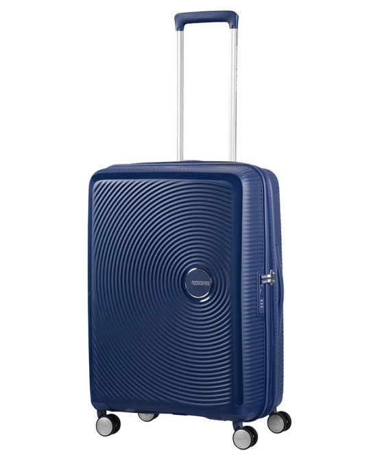 Soundbox 4-wheel 67cm medium Spinner Expandable suitcase Bass Black