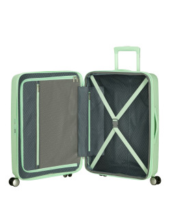 Soundbox 4-wheel 67cm medium Spinner Expandable suitcase Bass Black