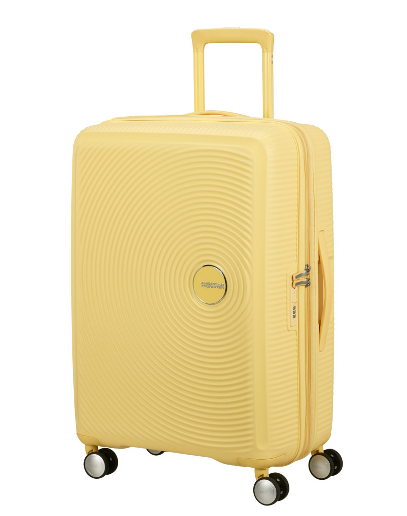 Soundbox 4-wheel 67cm medium Spinner Expandable suitcase Bass Black