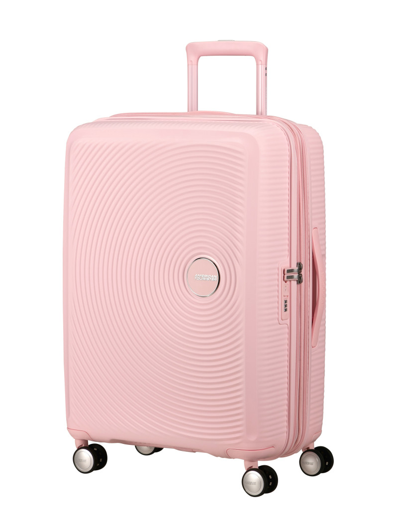 Soundbox 4-wheel 67cm medium Spinner Expandable suitcase Bass Black