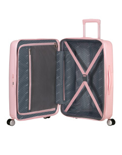 Soundbox 4-wheel 67cm medium Spinner Expandable suitcase Bass Black