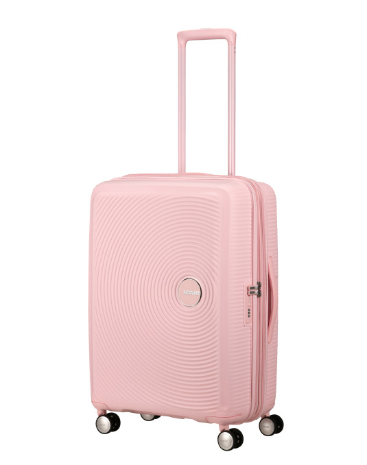 Soundbox 4-wheel 67cm medium Spinner Expandable suitcase Bass Black