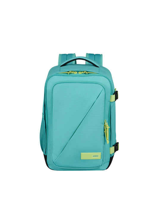 Take2cabin| Backpack S| Dusty Turquoise/Lime