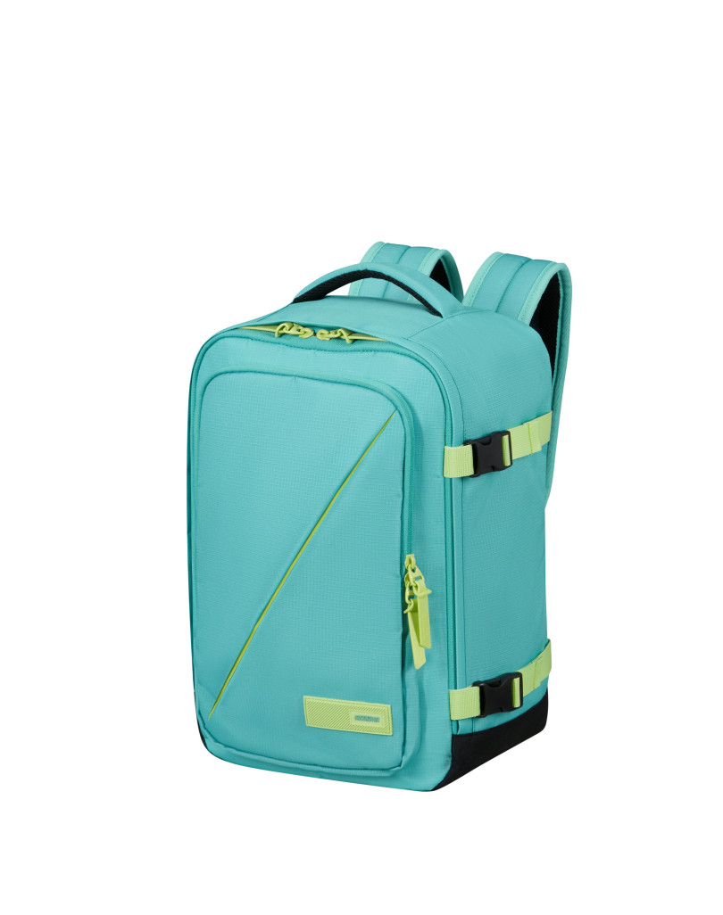 Take2cabin| Backpack S| Dusty Turquoise/Lime