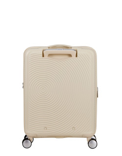 Soundbox 4-wheel cabin baggage Spinner Expandable suitcase 55x40x20/23cm Bass Black