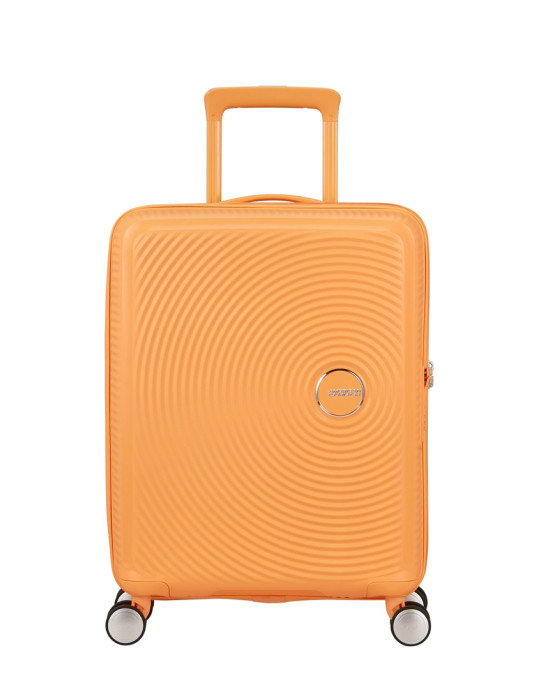 Soundbox 4-wheel cabin baggage Spinner Expandable suitcase 55x40x20/23cm Bass Black