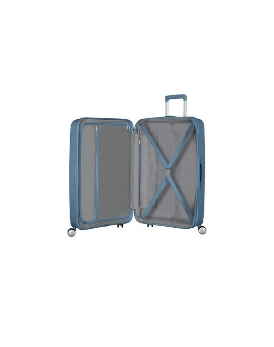 Soundbox 4-wheel 67cm medium Spinner Expandable suitcase Bass Black